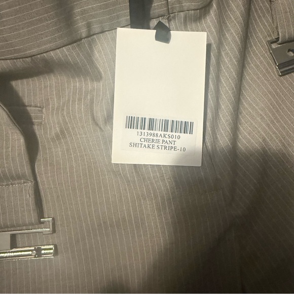 Reformation low rise Cherie Pant ‘Shitake Stripe’ size 10 - Picture 6 of 6